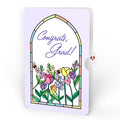 Vibrant Tulip Graduations Suncatcher Bouquet and Sentiment Set