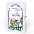 Vibrant Tulip Sympathy Suncatcher Bouquet and Sentiment Set