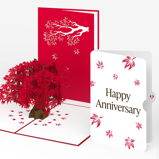 Japanese Maple Anniversary Pop-Up Card and Sentiment Set