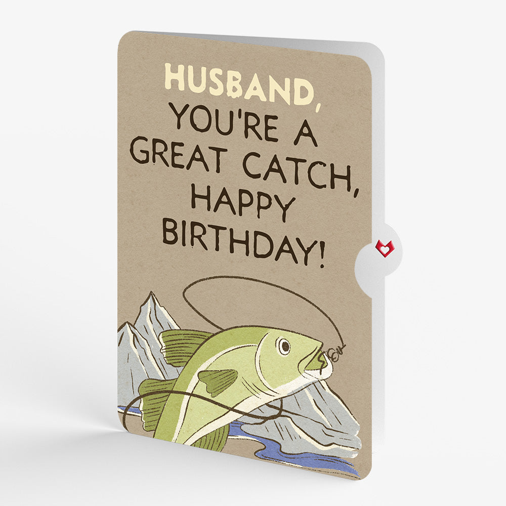 Birthday Cod Pop-Up Card and Sentiment Set for Husband