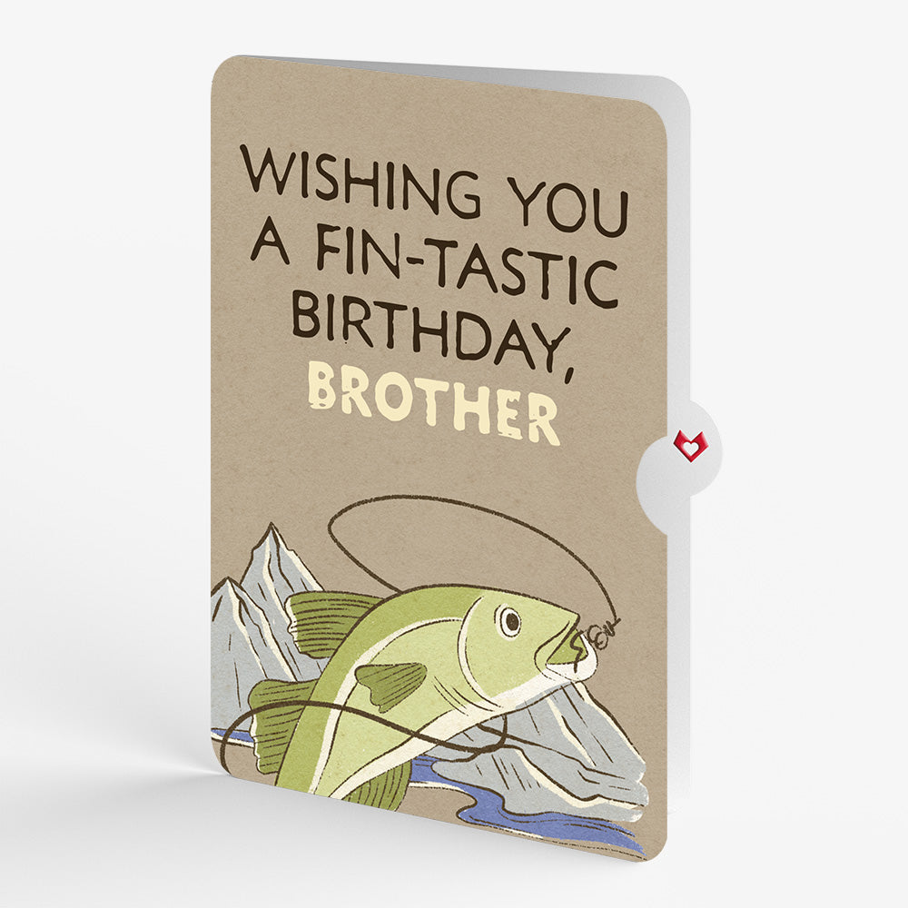 Birthday Cod Pop-Up Card and Sentiment Set for Brother