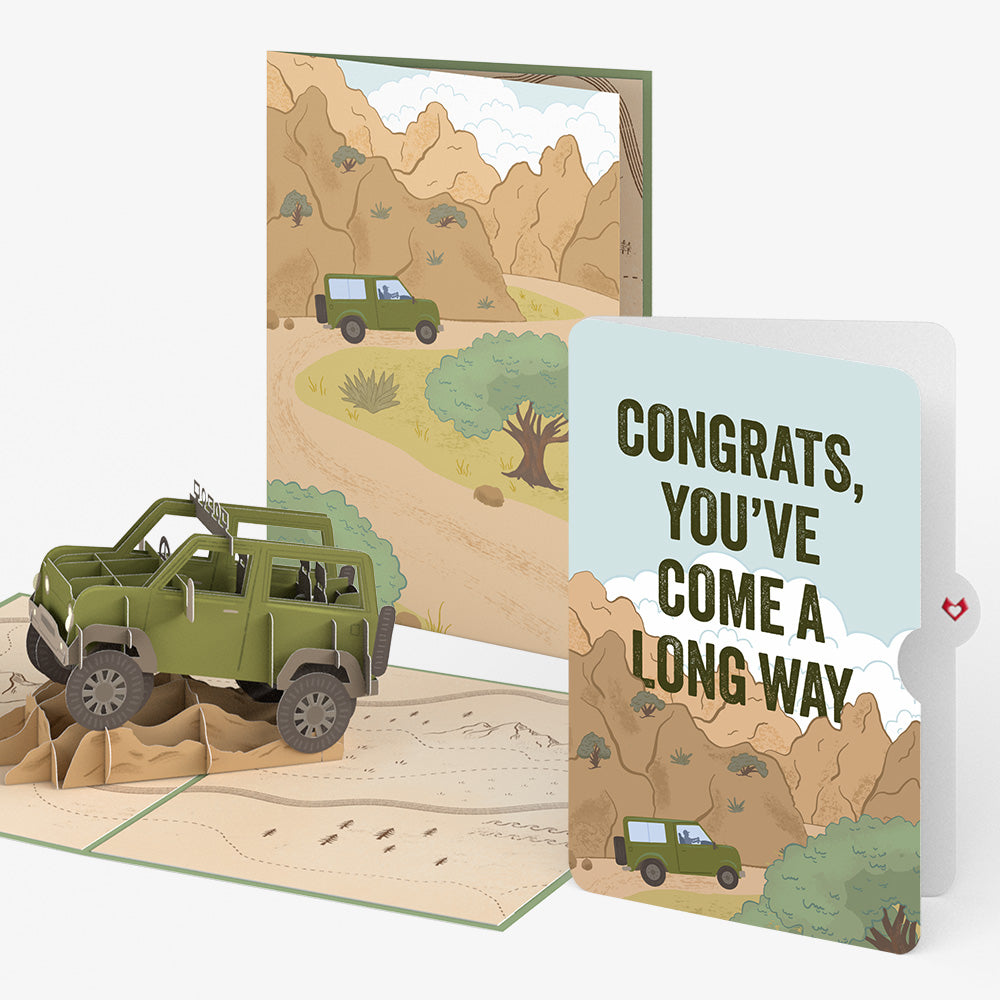 Off-Road Adventure Congratulations Pop-Up Card and Sentiment Set