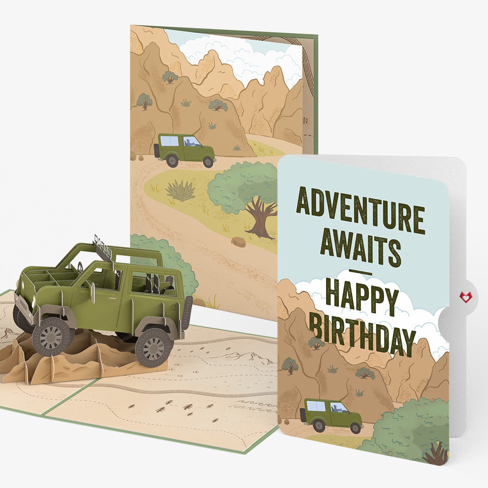 Off-Road Adventure Birthday Pop-Up Card and Sentiment Set
