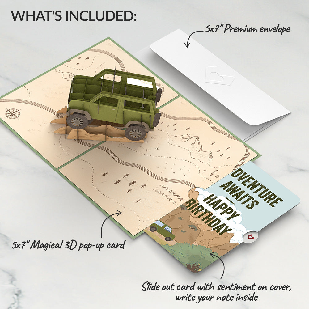 Off-Road Adventure Birthday Pop-Up Card and Sentiment Set