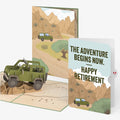 Off-Road Adventure Retirement Pop-Up Card and Sentiment Set