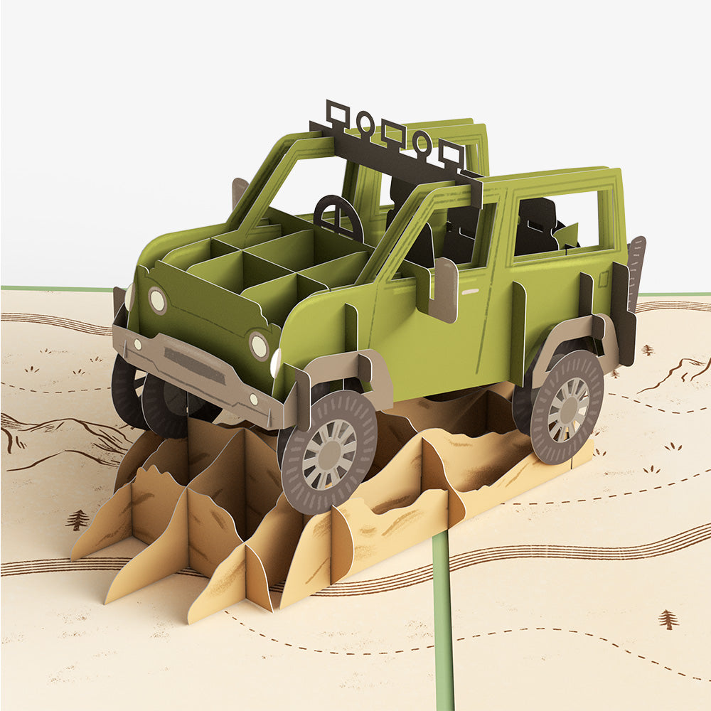 Off-Road Adventure Retirement Pop-Up Card and Sentiment Set