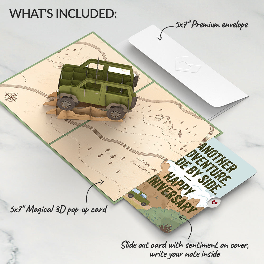Off-Road Adventure Anniversary Pop-Up Card and Sentiment Set