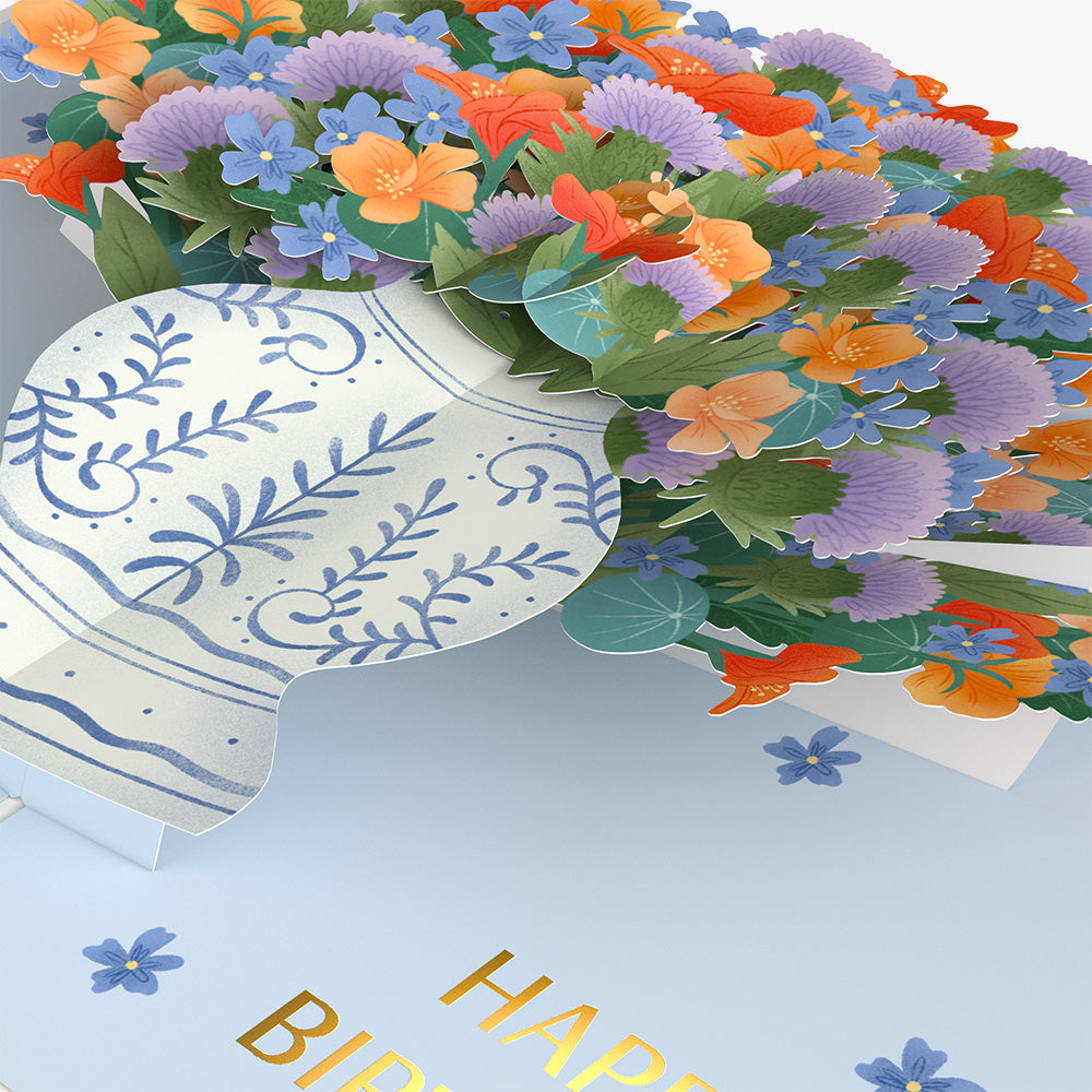 Birthday Bouquet of Happiness Pop-Up Card and Sentiment Set for Mom