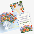 Birthday Bouquet of Happiness Pop-Up Card and Sentiment Set for Granddaughter