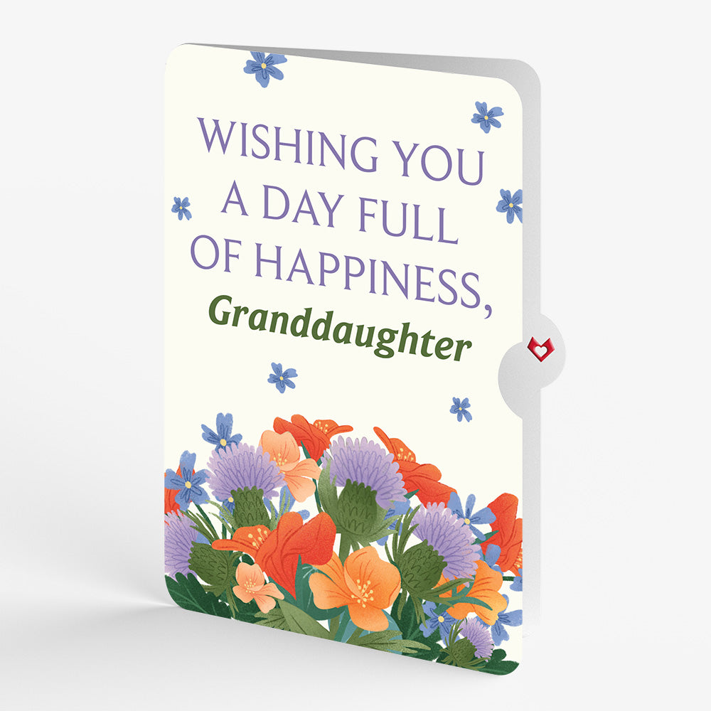 Birthday Bouquet of Happiness Pop-Up Card and Sentiment Set for Granddaughter