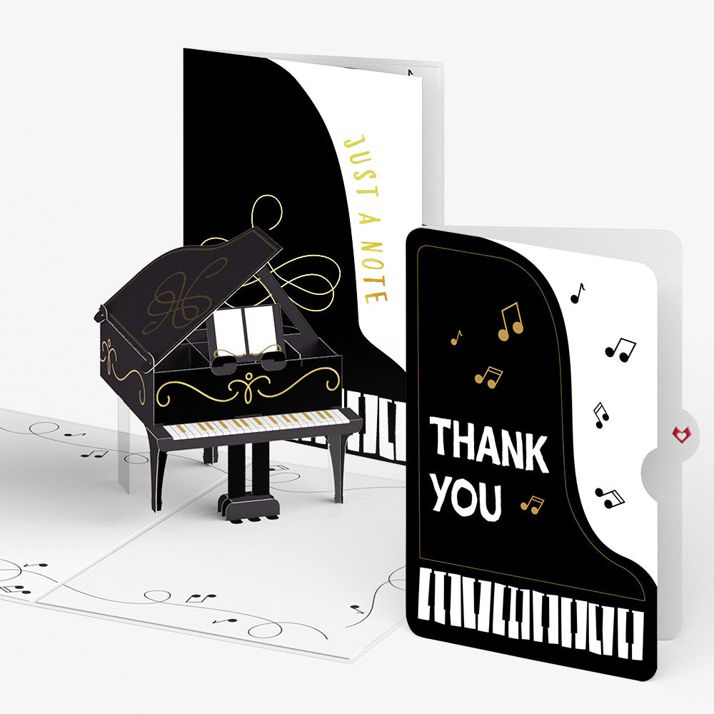 Just a Note Piano Thank You Pop-Up Card and Sentiment Set