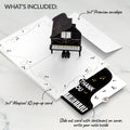 Just a Note Piano Thank You Pop-Up Card and Sentiment Set