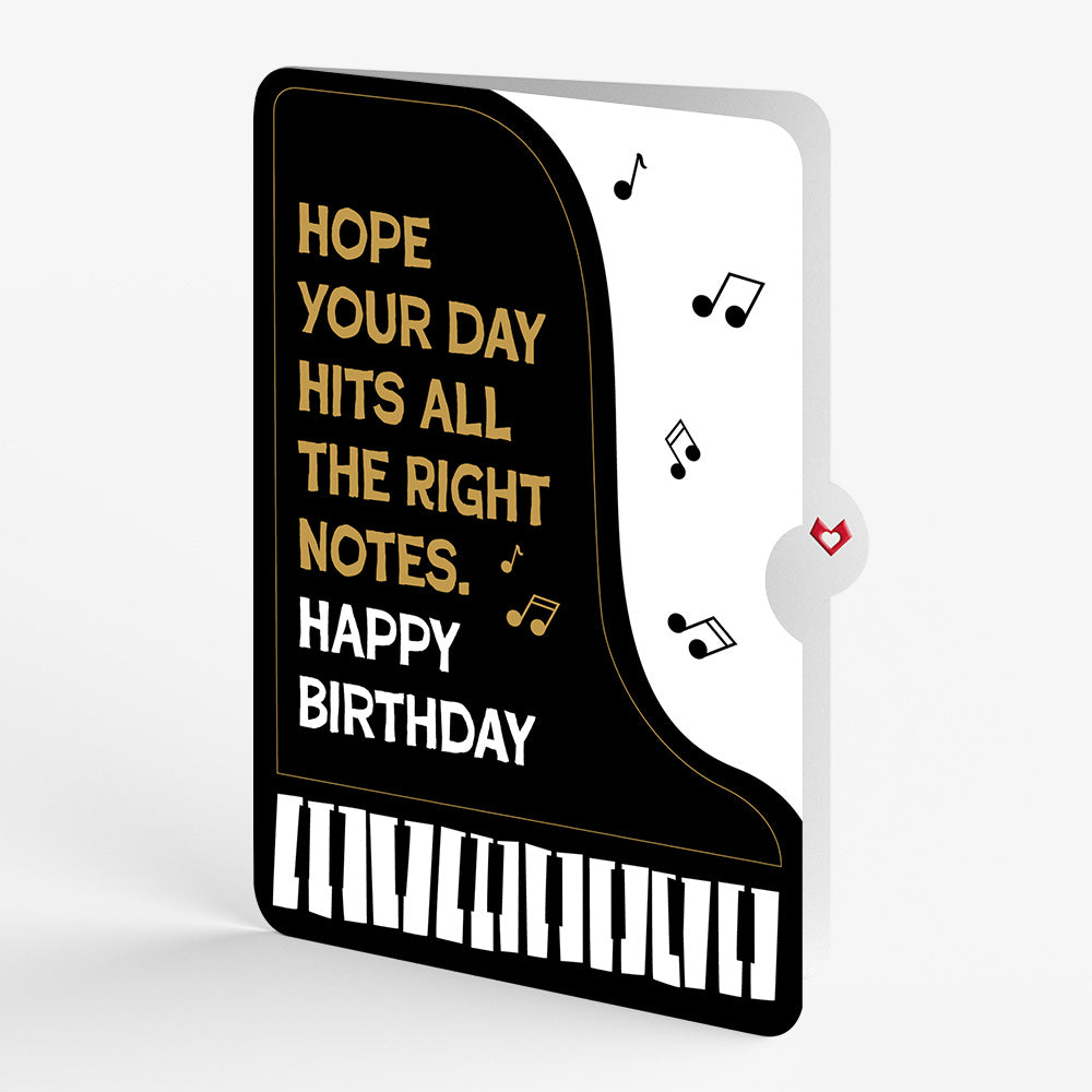 Just a Note Piano Birthday Pop-Up Card and Sentiment Set