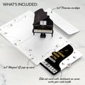 Just a Note Piano Congratulations Pop-Up Card and Sentiment Set