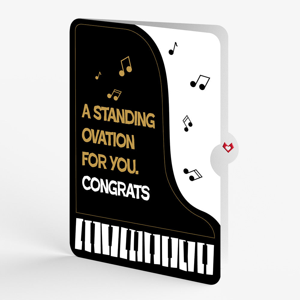 Just a Note Piano Congratulations Pop-Up Card and Sentiment Set