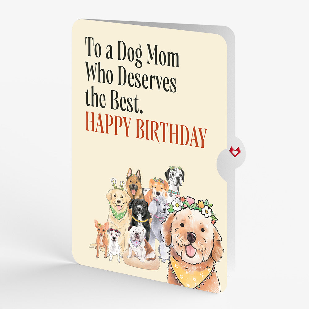 Dog Mom Birthday Pop-Up Card and Sentiment Set
