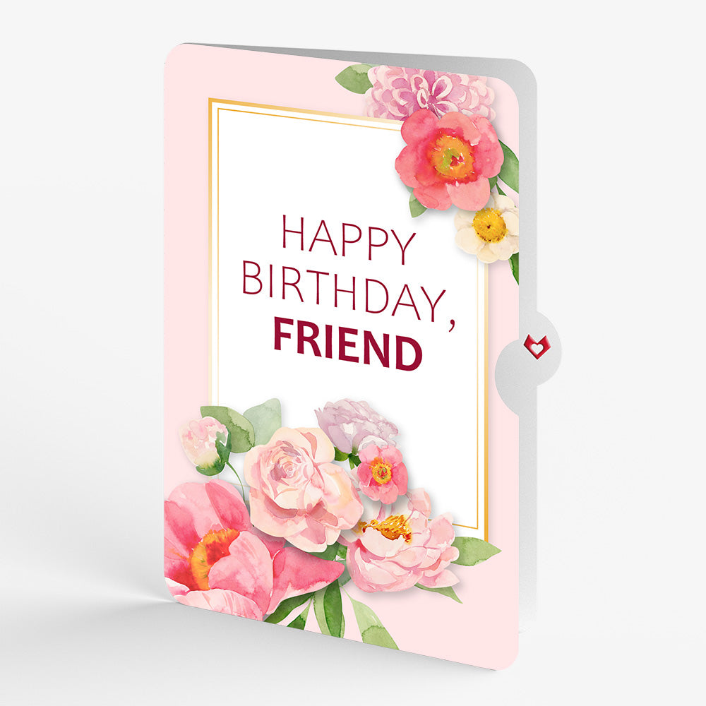 Blush Blooms Birthday Pop-Up Card and Sentiment Set for Friend