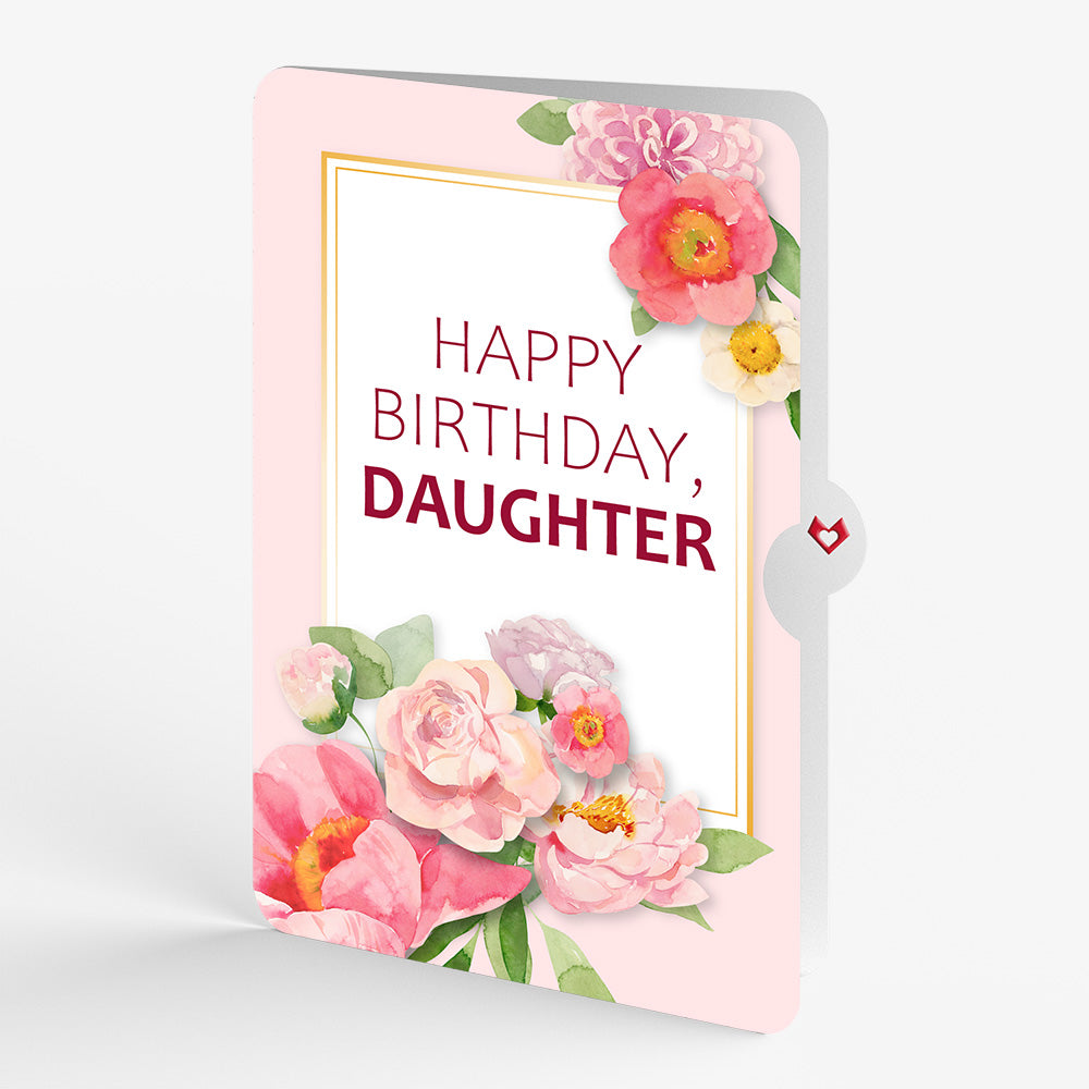 Blush Blooms Birthday Pop-Up Card and Sentiment Set for Daughter