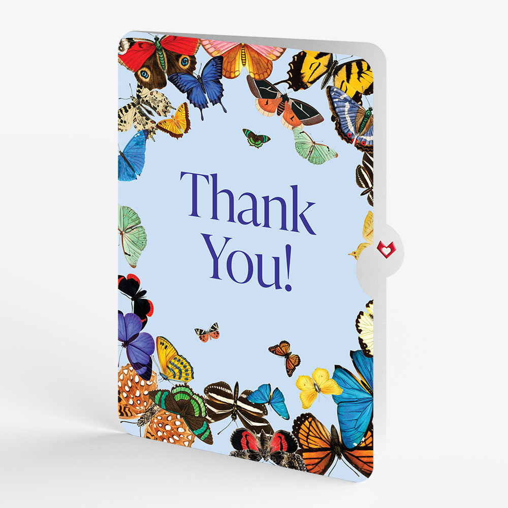 Butterflies in Flight Thank You Pop-Up Card and Sentiment Set