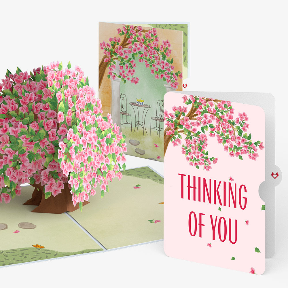 Bougainvillea Garden Thinking of You Pop-Up Card and Sentiment Set