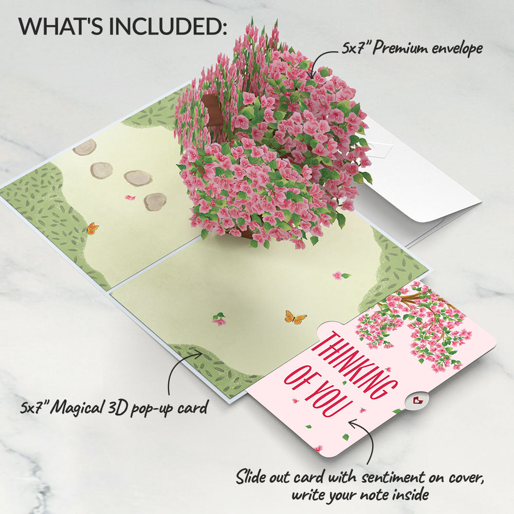 Bougainvillea Garden Thinking of You Pop-Up Card and Sentiment Set