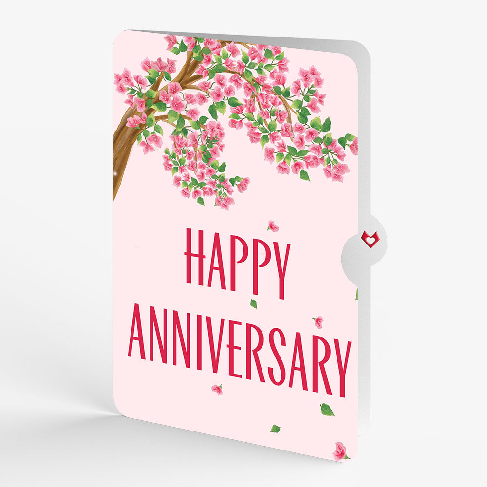 Bougainvillea Garden Anniversary Pop-Up Card and Sentiment Set