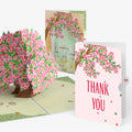 Bougainvillea Garden Thank You Pop-Up Card and Sentiment Set