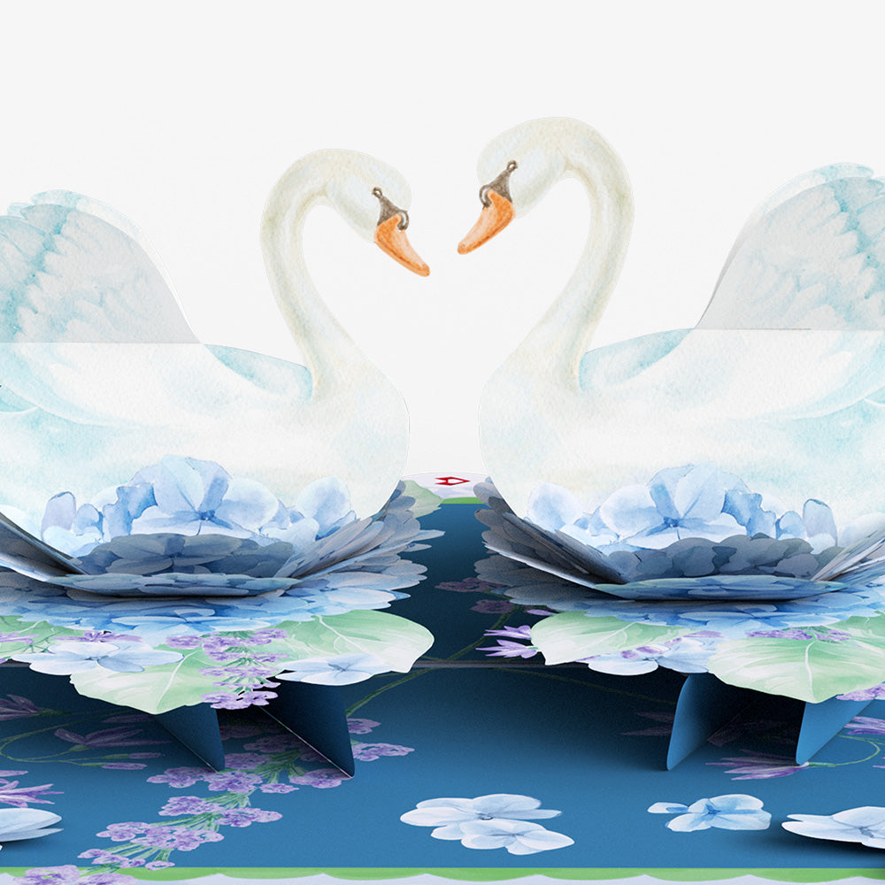 Always and Forever Swans Anniversary Pop-Up Card and Sentiment Set
