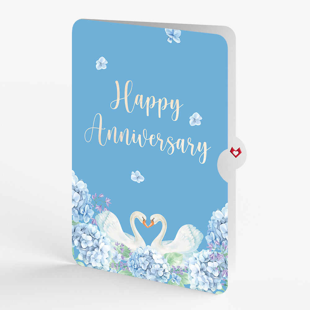 Always and Forever Swans Anniversary Pop-Up Card and Sentiment Set