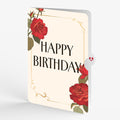 Elegant Red Rose Birthday Pop-Up Card and Sentiment Set