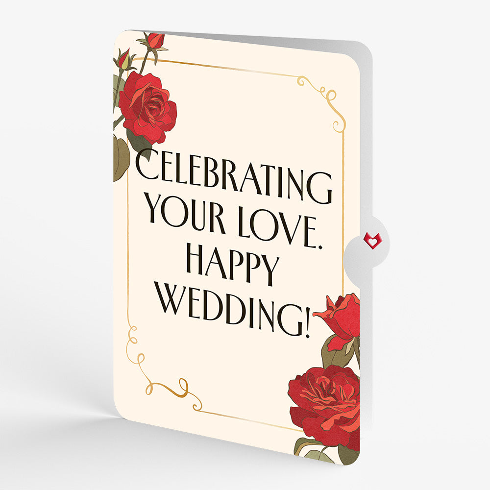 Elegant Red Rose Weddings Pop-Up Card and Sentiment Set
