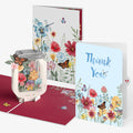 Wild Flowers Jar Thank You Pop-Up Card and Sentiment Set