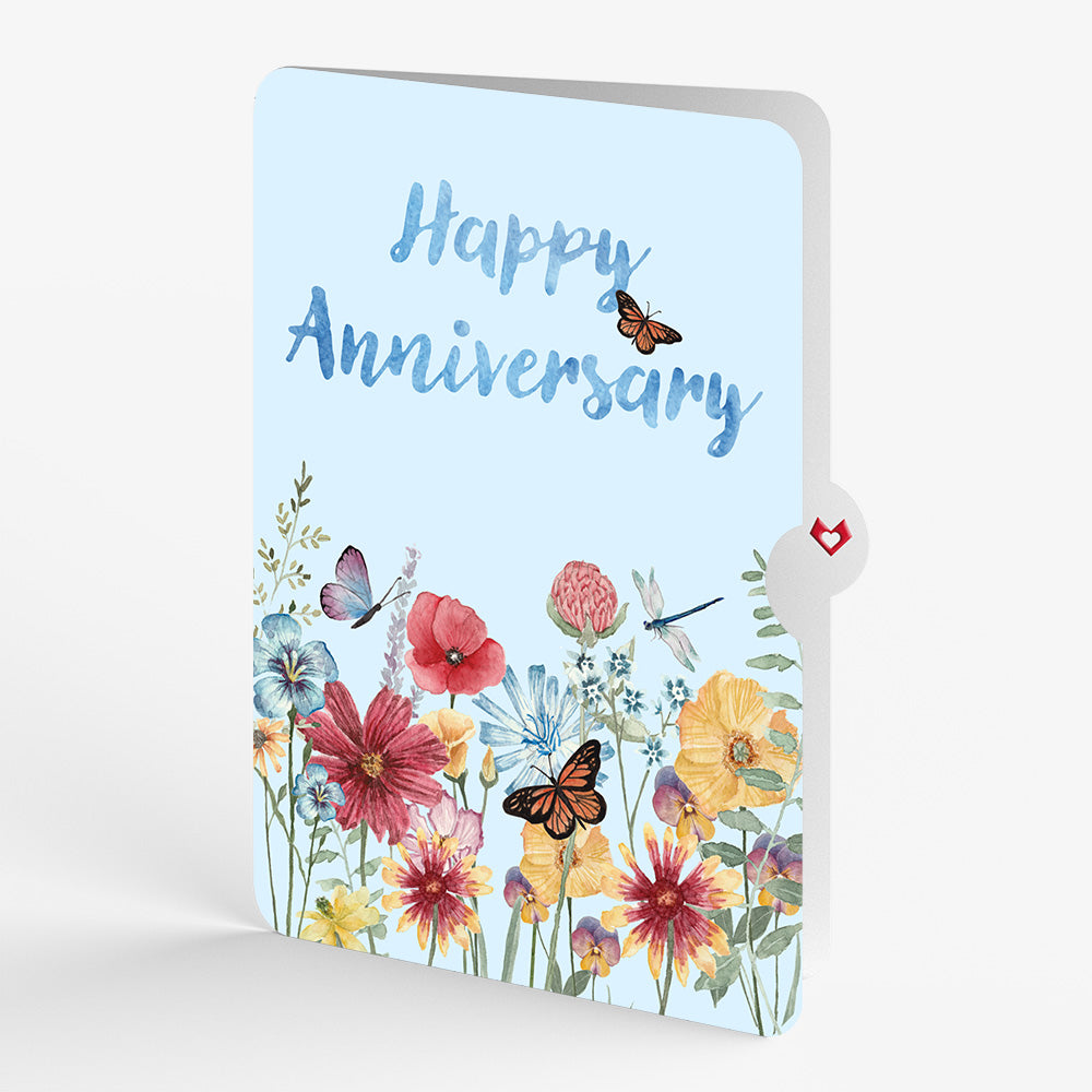Wild Flowers Jar Anniversary Pop-Up Card and Sentiment Set