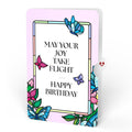 Joy Takes Flight Butterfly Birthday Suncatcher Card and Sentiment Set