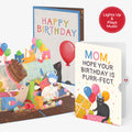 Birthday Cat-astrophe Music and Lights Pop-Up Card and Sentiment Set for Mom