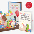 Birthday Cat-astrophe Music and Lights Pop-Up Card and Sentiment Set for Daughter