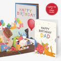 Birthday Cat-astrophe Music and Lights Pop-Up Card and Sentiment Set for Dad