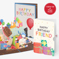 Birthday Cat-astrophe Music and Lights Pop-Up Card and Sentiment Set for Friend