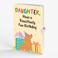 Birthday Pawty Pups Music and Lights Pop-Up Card and Sentiment Set for Daughter