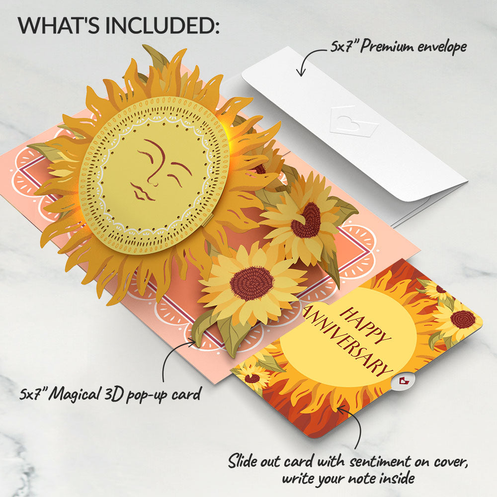 You Are My Sunshine Anniversary Music and Lights Pop-Up Card and Sentiment Set