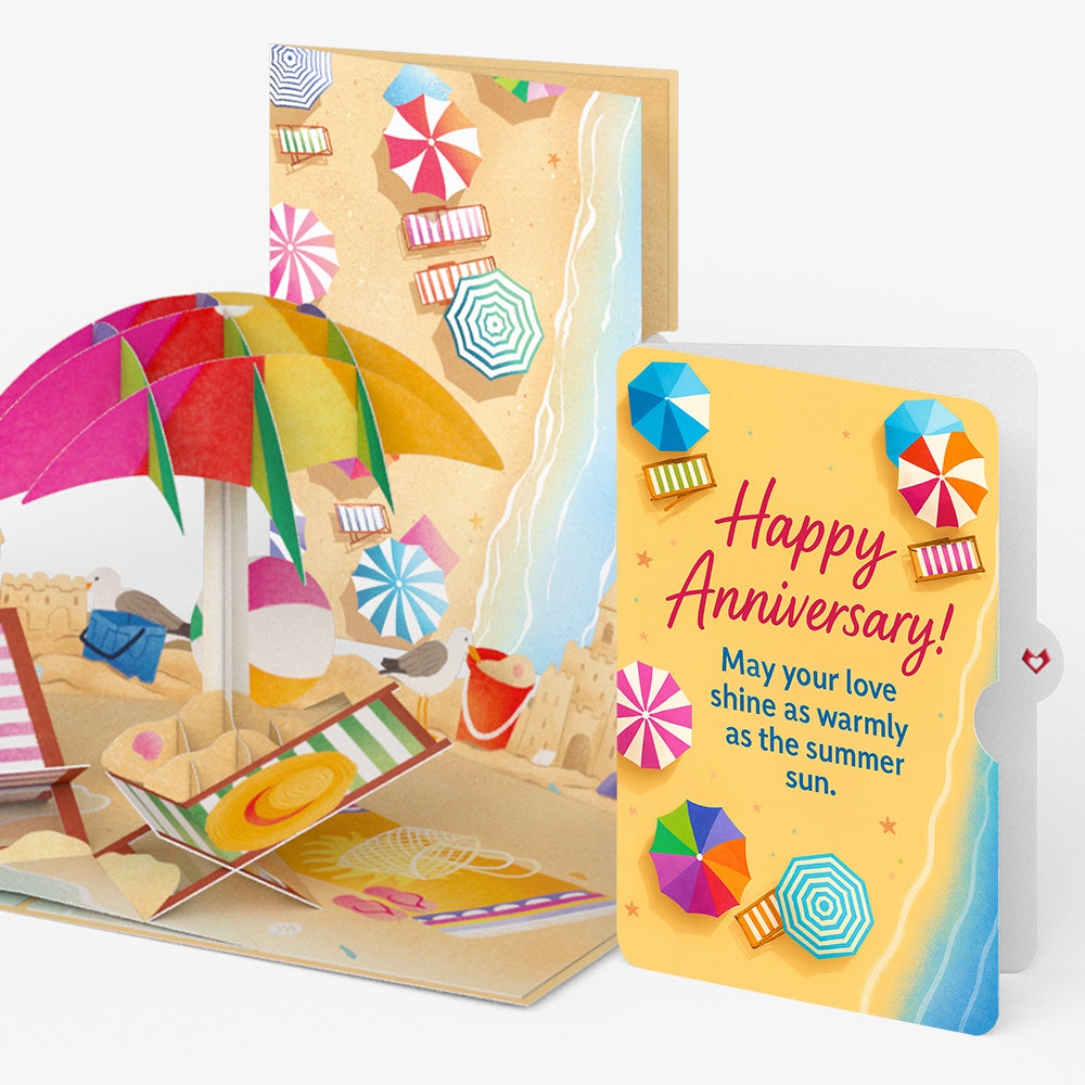 Perfect Beach Day Anniversary Pop-Up Card and Sentiment Set