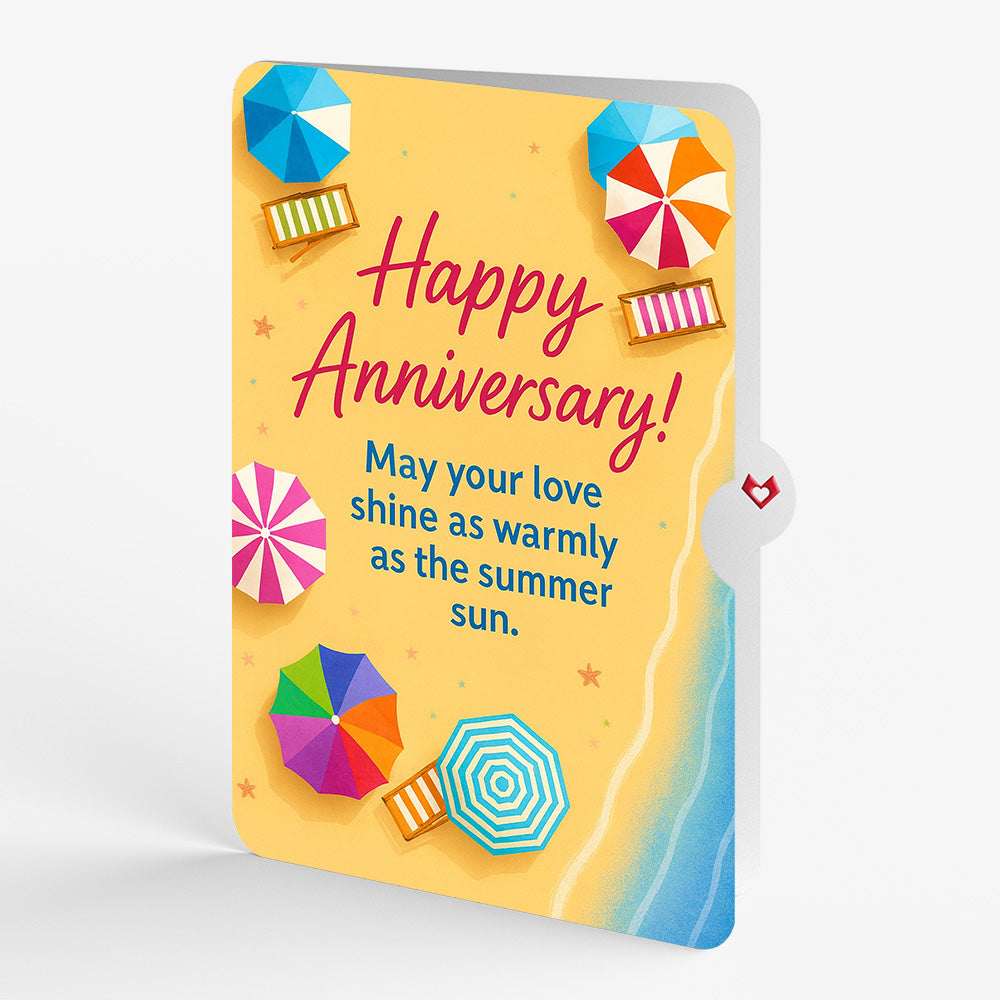 Perfect Beach Day Anniversary Pop-Up Card and Sentiment Set