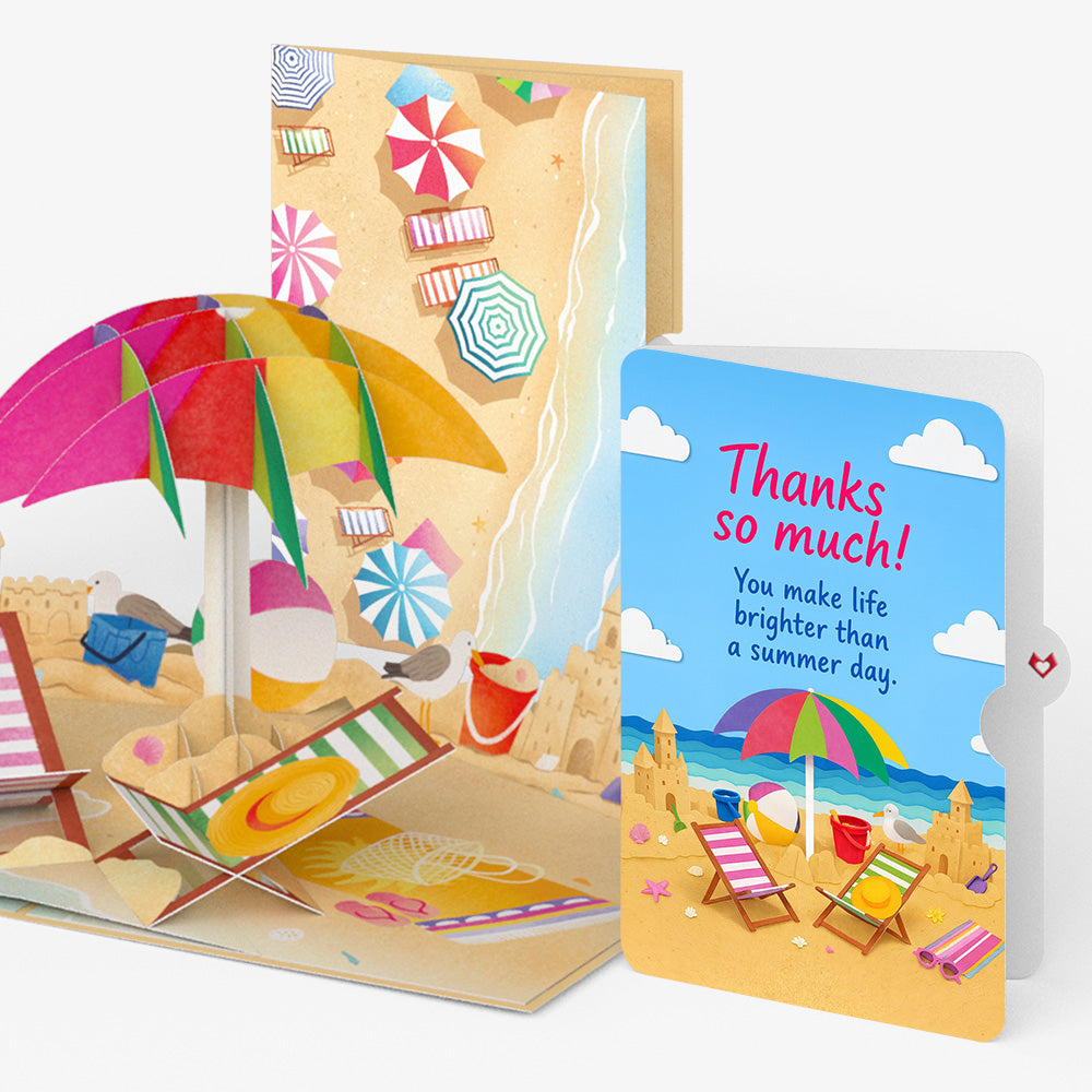 Perfect Beach Day Thank You Pop-Up Card and Sentiment Set