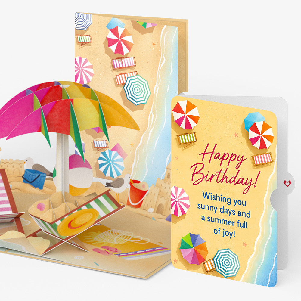 Perfect Beach Day Birthday Pop-Up Card and Sentiment Set