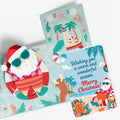 Warm Wishes Seaside Santa Christmas Pop-Up Card and Sentiment Set