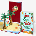 Beach Santa Christmas Pop-Up Card and Sentiment Set