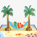 Beach Santa Christmas Pop-Up Card and Sentiment Set
