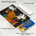 All Is Bright Holiday Reindeer Christmas Light-Up Pop-Up Card and Beach Reindeer Sentiment Set