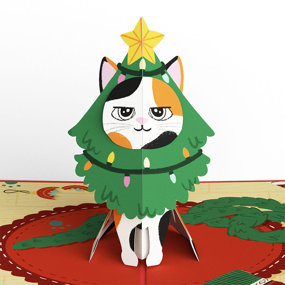 Meowy Cat-mess Christmas Pop-Up Card and Tropical Cat Sentiment Set