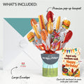 Grill Master Birthday Bouquet and Medium-Well Aged Sentiment Set